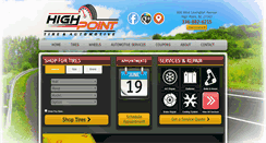 Desktop Screenshot of highpointtireservice.com